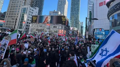 راهپیمایی همبستگی با معترضان ایران در تورنتو