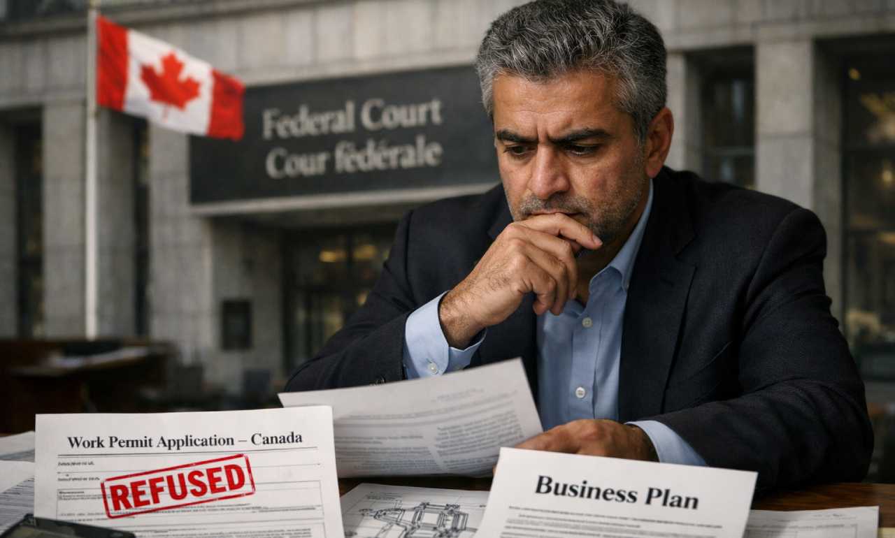 رد درخواست یک کارآفرین ایرانی برای دریافت ورک‌پرمیت در کانادا