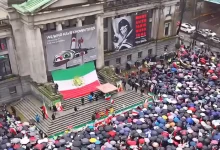 راهپیمایی همبستگی با معترضان ایران در ونکوور