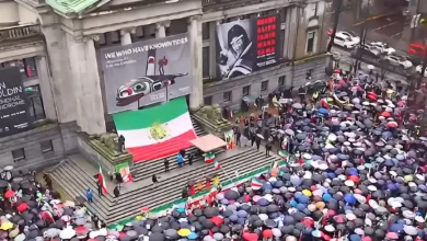 راهپیمایی همبستگی با معترضان ایران در ونکوور