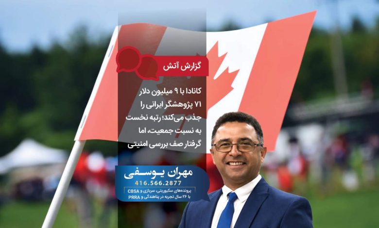 کانادا با ۹ میلیون دلار ۷۱ پژوهشگر ایرانی را جذب می‌کند